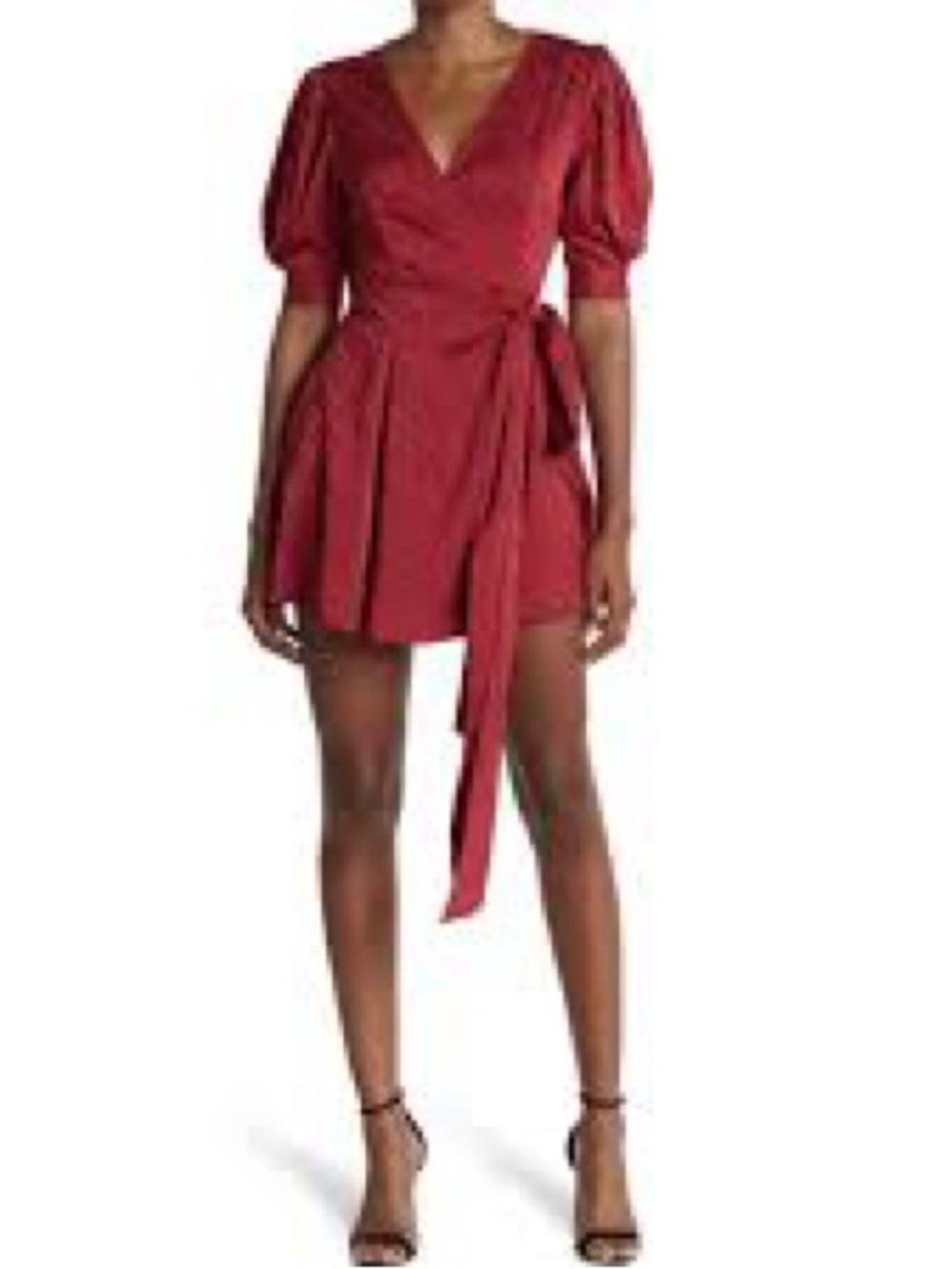 Ronny Kobo Collection Fuchsia Wrap Mini Dress